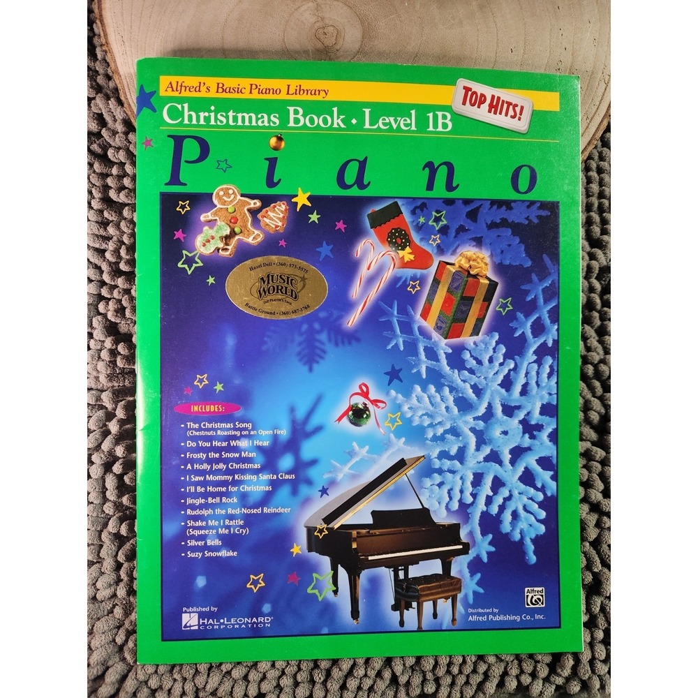 Alfred's Christmas Book‎ Level 1B Basic Piano Library Top Hits Series with Duets